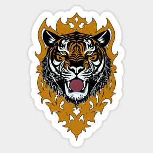 TIGER FACE -Emblem Design Sticker